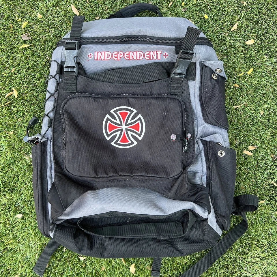 Mochila Camiones Independientes De Colección Negra Roja Skateboarding Skateboarding Bolsa OG Foto 2 de 4