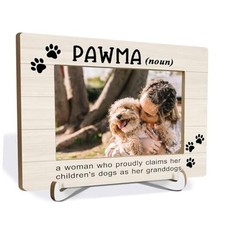 Gifts Picture Frame 4x6, Dog Grandma Pawma Lovers Photo Frame Gifts, Dog Pawma