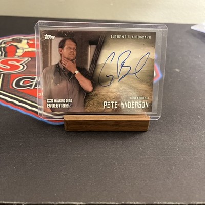 TOPPS WALKING DEAD EVOLUTION COREY BRILL/PETE ANDERSON AUTOGRAPH CARD
