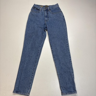 Vintage Express Jeans Womens 5/6 Blue High Waisted Mom Fit 100% Cotton 90s