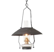 Irvins Country Tinware Store Lamp in Smokey Black