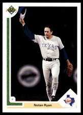 Nolan Ryan 1991 Upper Deck #345 Rangers MLB READ FREE SHIPPING AutographDen