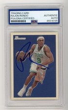 RAJON RONDO SIGNED BASKETBALL CARD 2009-10 BOWMAN BOSTON CELTICS AUTO PSA/DNA