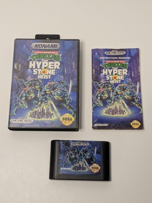Teenage Mutant Ninja Turtles Hyperstone Heist, Sega Genesis 1992, CIB no inserts
