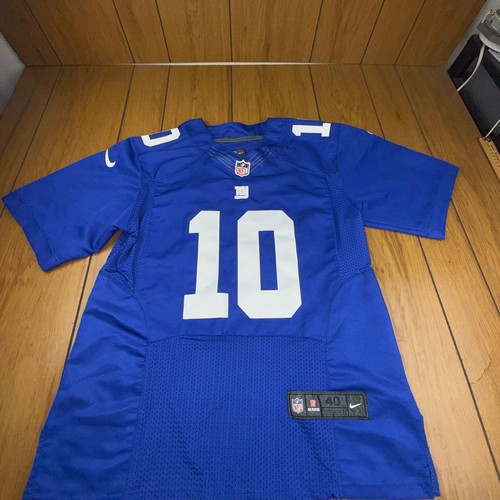 Nike Eli Manning New York Giants NFL Jersey Mens 40 Medium Blue 10 On Field