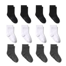 12 Pairs Toddler Grip Non Slip Baby Socks 1-7 Years Newborn boy Girl Non Skid
