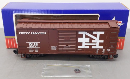 Trenes EE. UU. 19053C escala G vagón de carga de acero New Haven #30777 EX/caja | Condition: Used
