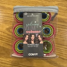 Conair Voluminous Curls Self-Grip Hair Rollers, 31 Pieces NEW