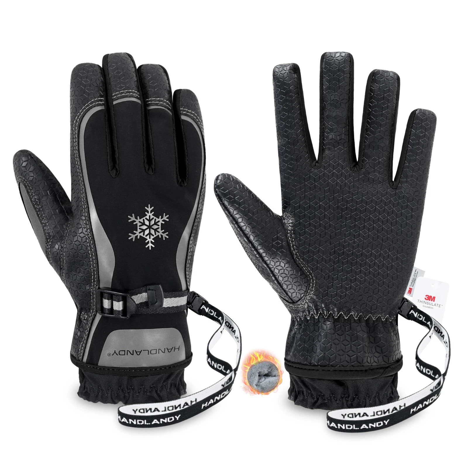 HANDLANDY Winter Work Gloves with Grip for Men & Women
Opens in a new window or tab