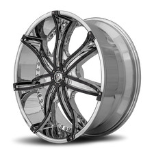 24x10 Diablo Dna Chrome Custom Fit Base 12 Wheels Set Of 4