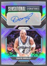 2022-23 Panini Prizm David Wesley Sensational Signatures Silver Auto Hornets CG4