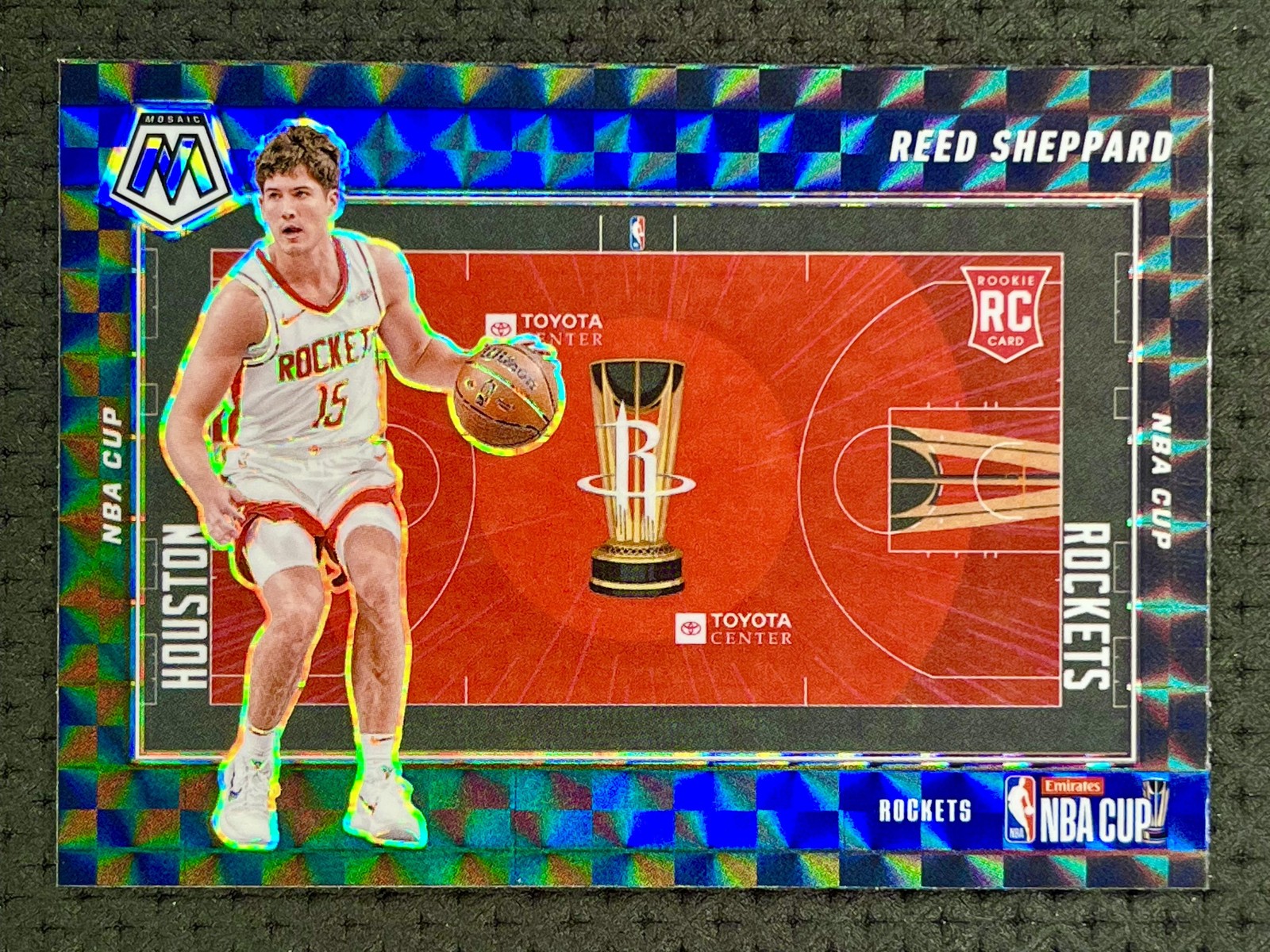 2024-25 Panini Mosaic #17 Reed Sheppard NBA Cup