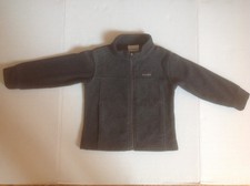 COLUMBIA Fleece Jacket Toddler Size 3T GRAY Outerwear Full Zip CLEAN VGC