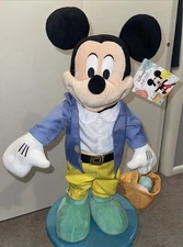 DISNEY Mickey And Minnie Mouse Door Greeters Easter  24" Tall NEW 🐣 