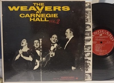 THE WEAVERS at Carnegie Hall Vol. 2 EXC 1960 DG VANGUARD LP Folk ERIK DARLING