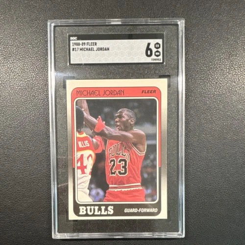 1988-89 Fleer Michael Jordan #17 SGC 6 Chicago Bulls NBA Basketball