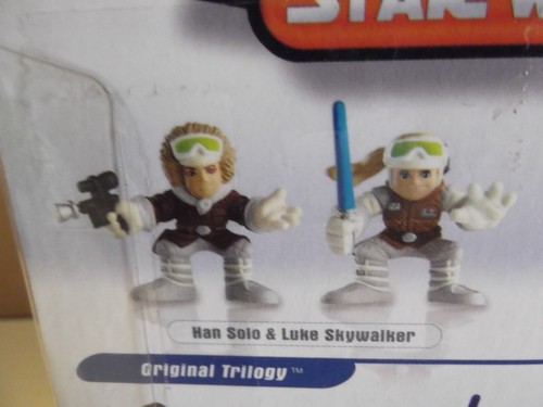 Star Wars Galactic Heroes Luke Skywalker & Han Solo 2.5"in Figure - Picture 5 of 12