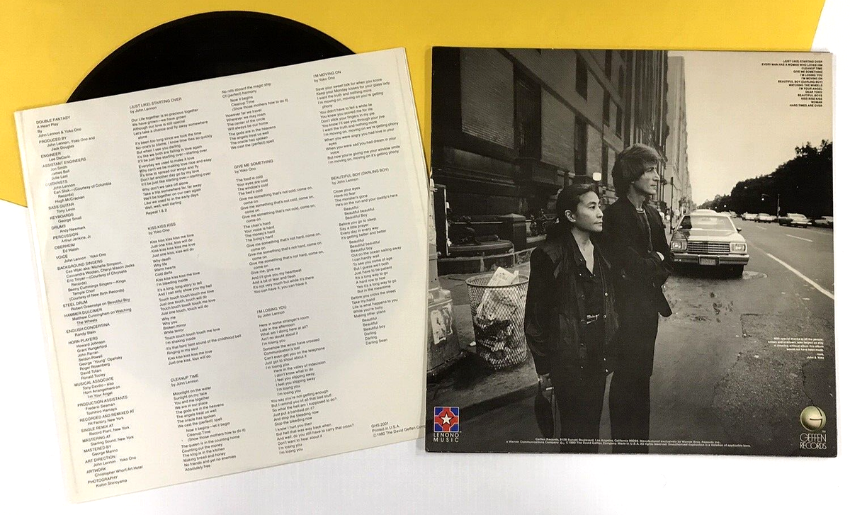 2x JOHN LENNON YOKO ONO LPs: Double F-1980/Milk & Honey-1984
