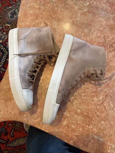 Sneakers alte uomo progetti comuni beige tela taglia 41 - Foto 4 di 8