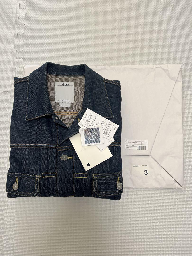 Visvim 101 Jkt 3 Unwashed Denim Jacket Included Bag With Tag size3 