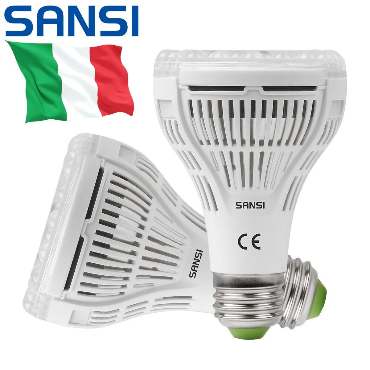 SANSI Lampada LED Per Piante 15W E27 - Luce Coltivazione Interna Spettro Completo 2Pack - Foto 12