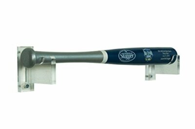 HORIZONTAL ACRYLIC MINI BAT WALL MOUNT HOLDER