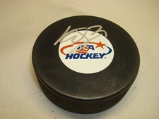 Kyle Okposo Signed Team U.S.A. Hockey Puck Autographed 1A
