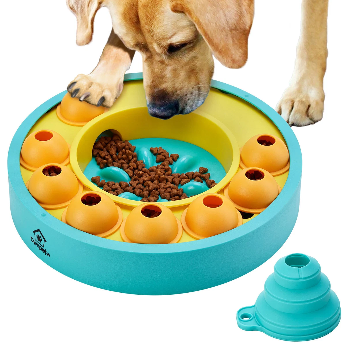 Pet Slow Eating Dish Bowl Cat Dog Anti Choking Puppy Slow Feeder Food  Dispenser