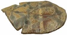 Studio Pottery Leaf Plate 