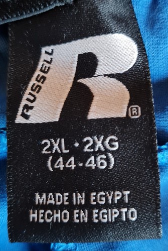 Russell Uomo Athletic Ponte Corto Blu Activewear Allenamento Taglia 2XL 44-46 NUOVO - Foto 3 di 4