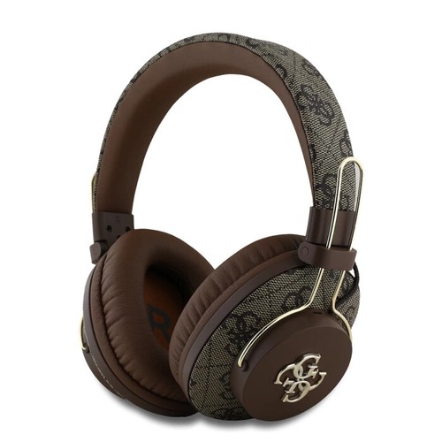 Guess Bluetooth 5.3 Wireless ENC Headset Kopfhörer On-Ear 4G Big Metal Logo brow - Bild 1 von 4