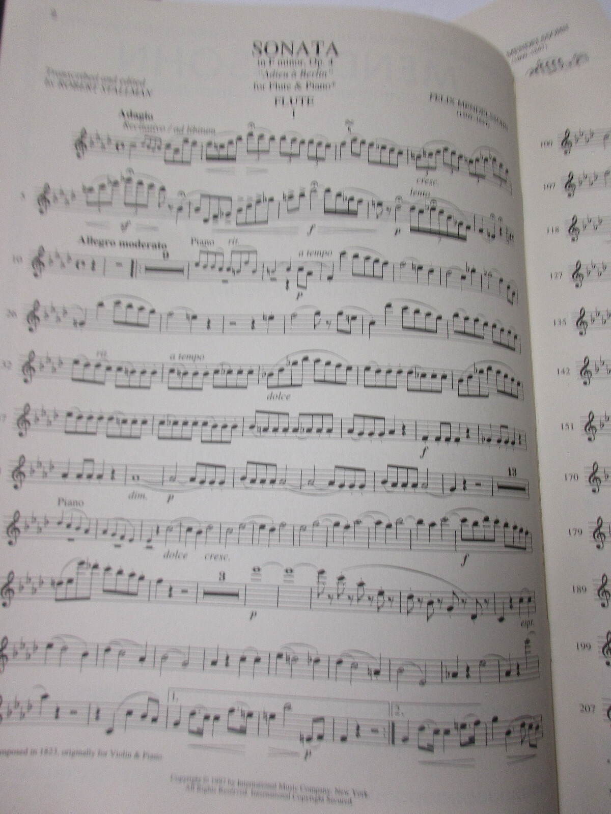 Mendelssohn Sonata in fa minore Op. 4 per flauto e pianoforte foto 4