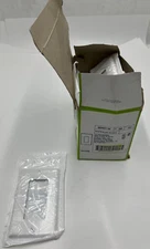 PACK OF 20 Leviton Genuine 1 Gang Decora Faceplate White 021 80401-W