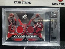 2005-06 SPX Winning Combos Jordan/James SP #JJ BGS 9