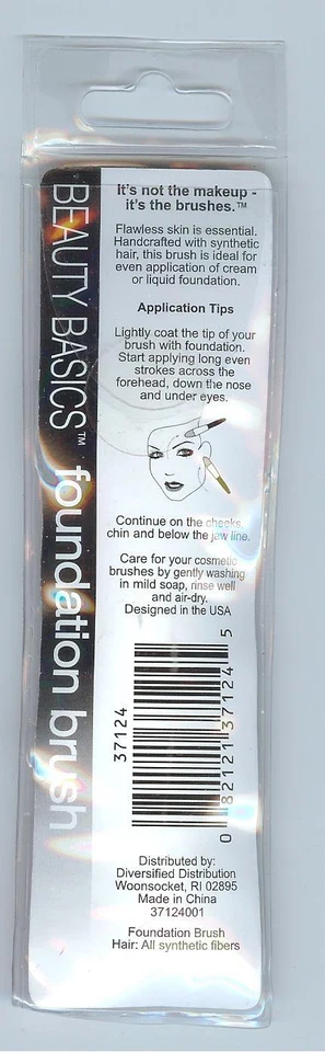 Cepillo base impecable Beauty Basics By NAR 5" tamaño completo nuevo en paquete Foto 2 de 2