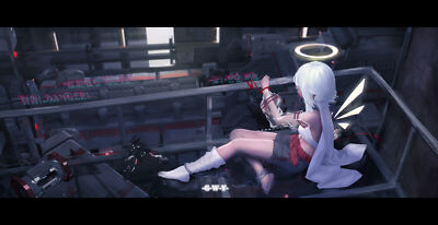 Anime Girls Original Characters Nimbus  Gaming Mat Desk 32068