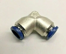 AIGNEP 88130-08 Union Elbow Push-to-Connect 1/2"x 1/2" Tube Nickel Plated Brass