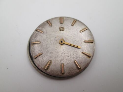 Máquina y esfera Omega. Cuerda manual. Calibre 600. Dial gris. Suiza. 1960 - Imagen 2 de 6