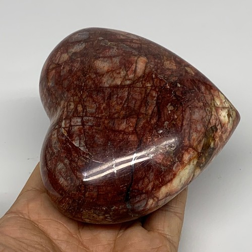 1.1 lbs, 3.7"x3.9"x1.7", Red Jasper Heart Polished Healing Home Decor, B33914 - 第 2/12 張圖片