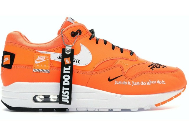 nike just do it orange shoes