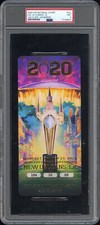 2020 COLLEGE FOOTBALL NATIONAL CHAMPIONSHIP LSU TICKET JOE BURROW J.CHASE PSA 9
