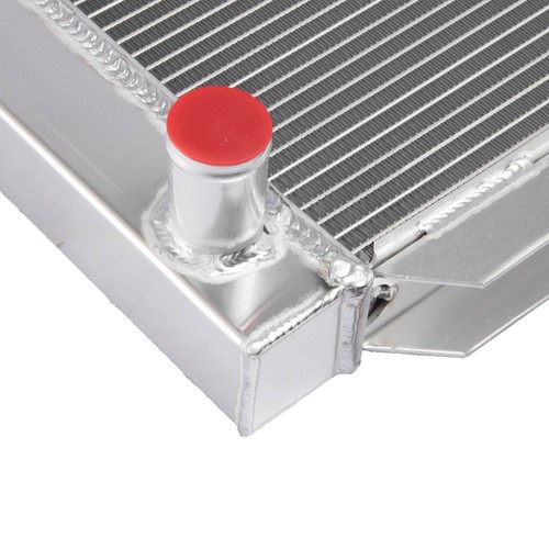 4 Row Aluminum Radiator +2X12 Fan +Shroud&Thermostat Relay Kit for
