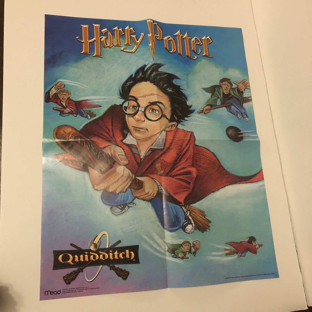 Harry Potter Poster - 2000 - Quidditch - Sorcerer's Stone | eBay