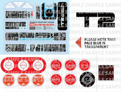 Terminator Pinball Target Decal Set T2