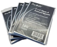 (500-Count) Pro-Safe 4" x 6" Photo & Postcard Sleeves 2 Mil Poly Archival Safe