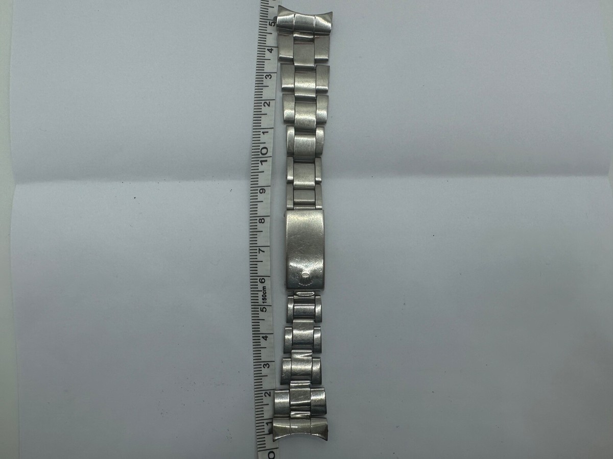 ORIGINAL Rolex 7835 Steel Band Bracelet 19MM 357 Endlinks good
