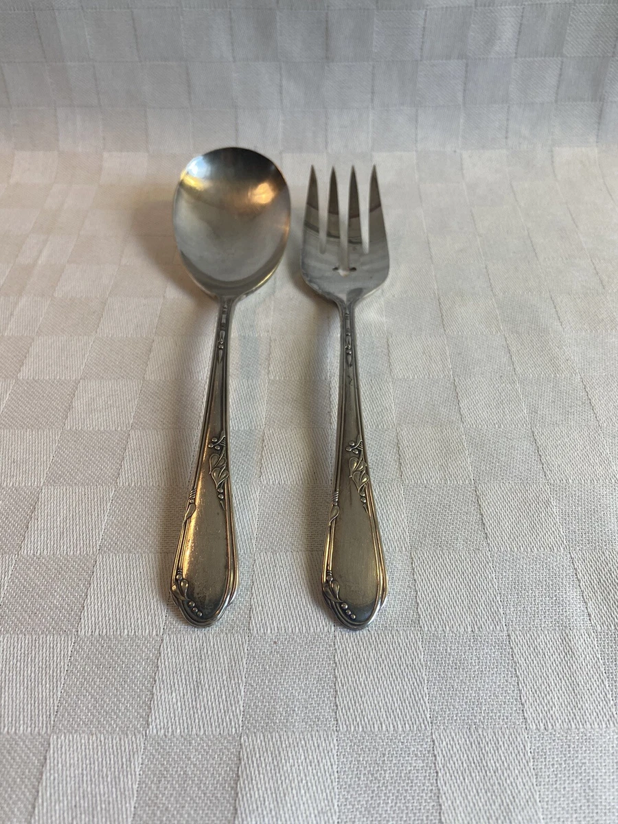 ONEIDA Salad Server Antique US Silver-Plated Flatware for sale | eBay