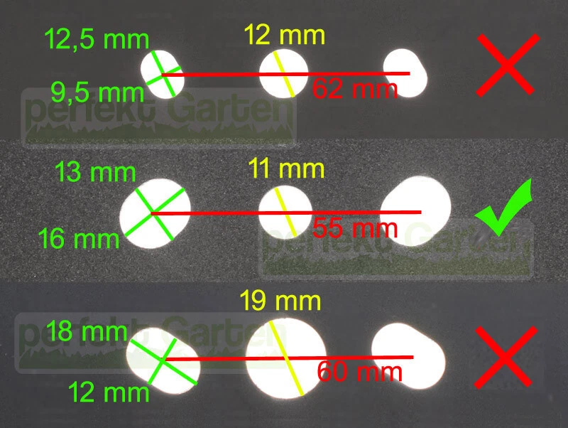 42 CM Rasenmähermesser Mulchmesser für Hanseatic BRM 42-141 AT Trike - Bild 3 von 3