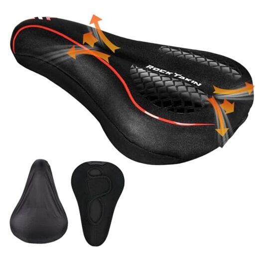 Bike Seat Cushion, Comfortable Exercise Bicycle Seat Small（11