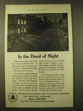 1924 AT&T Bell System Ad - In the dead of night